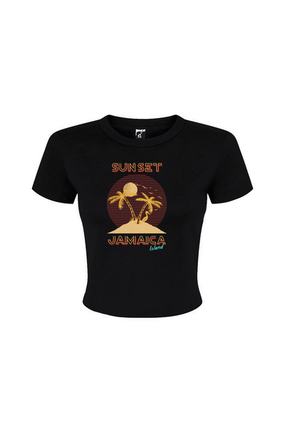 Women's Crop Top Sun Set
